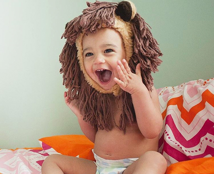 baby in lion costume