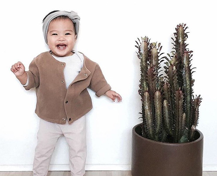 baby with white backdrop