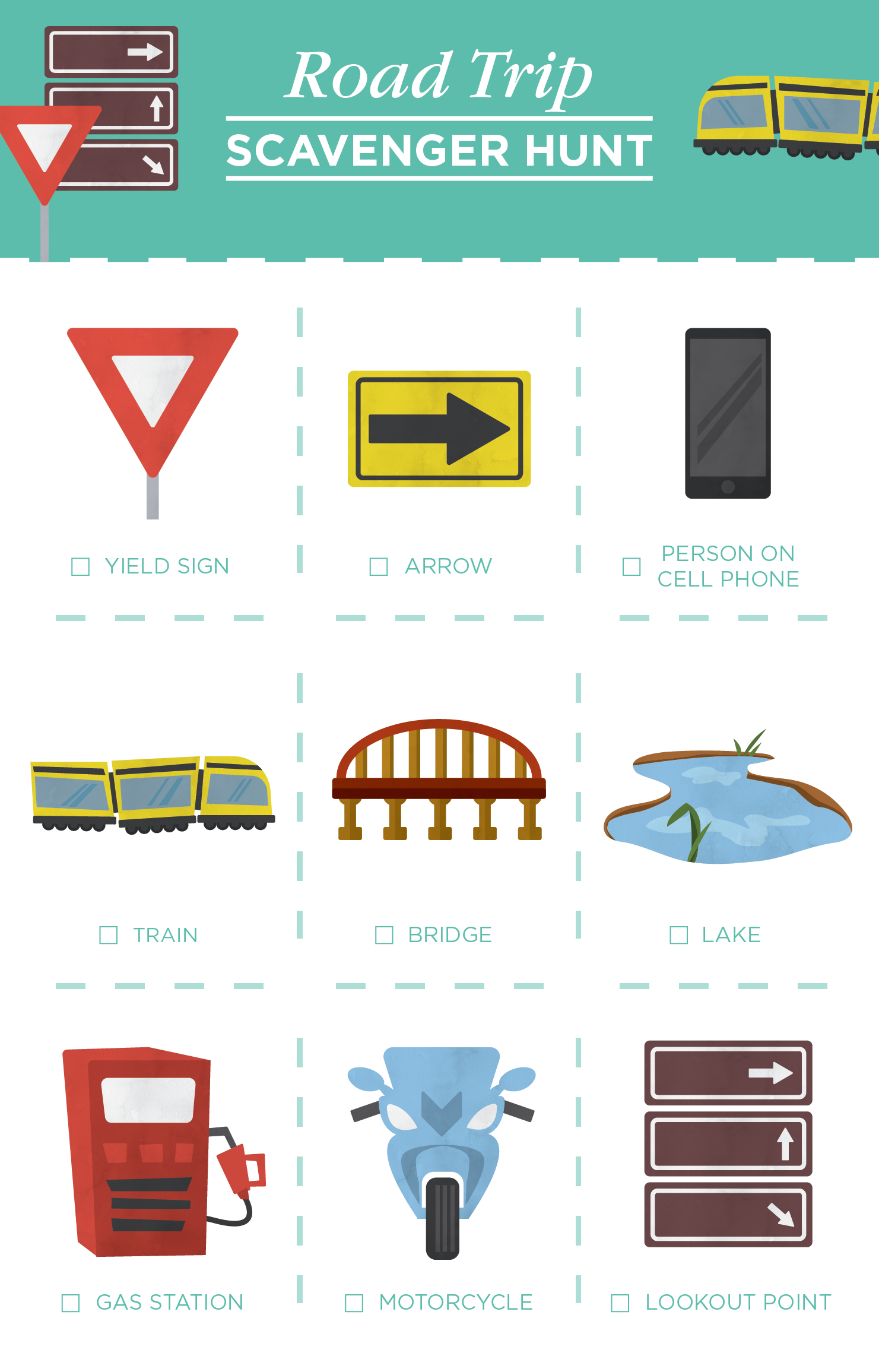 Road Trip Scavenger Hunt