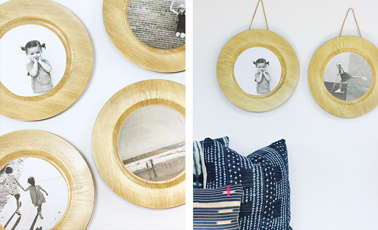 Family Photo Wooden Plates Gift