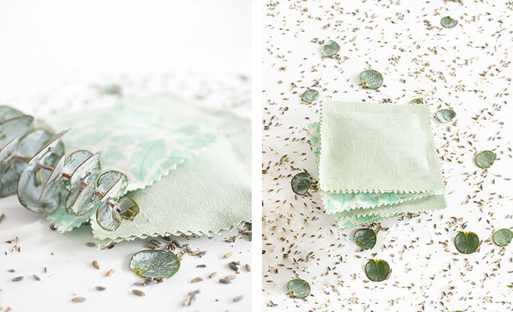 Hand-Sewn Lavender and Eucalyptus Sachets Gift