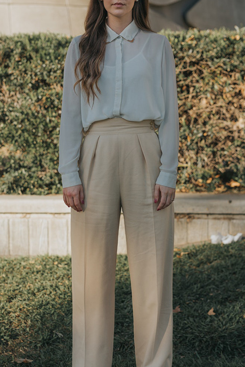 graduation outfit ideas high waisted pants