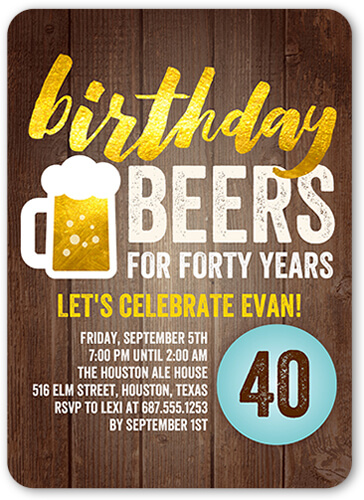 40th birthday party ideas for men