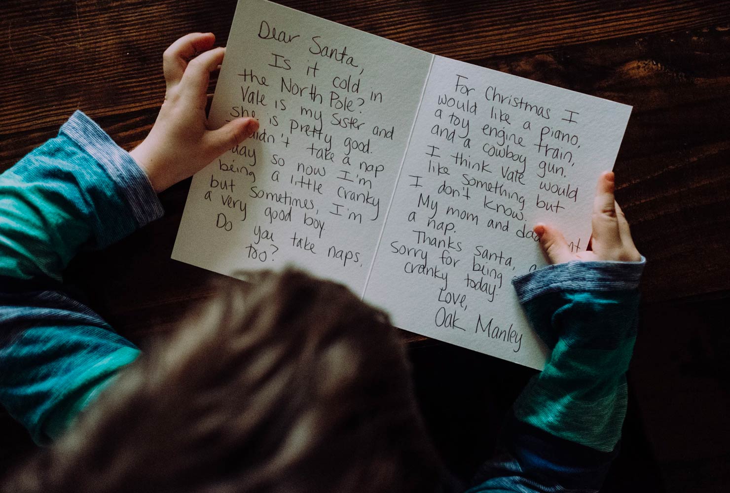 christmas photo ideas letter to santa.
