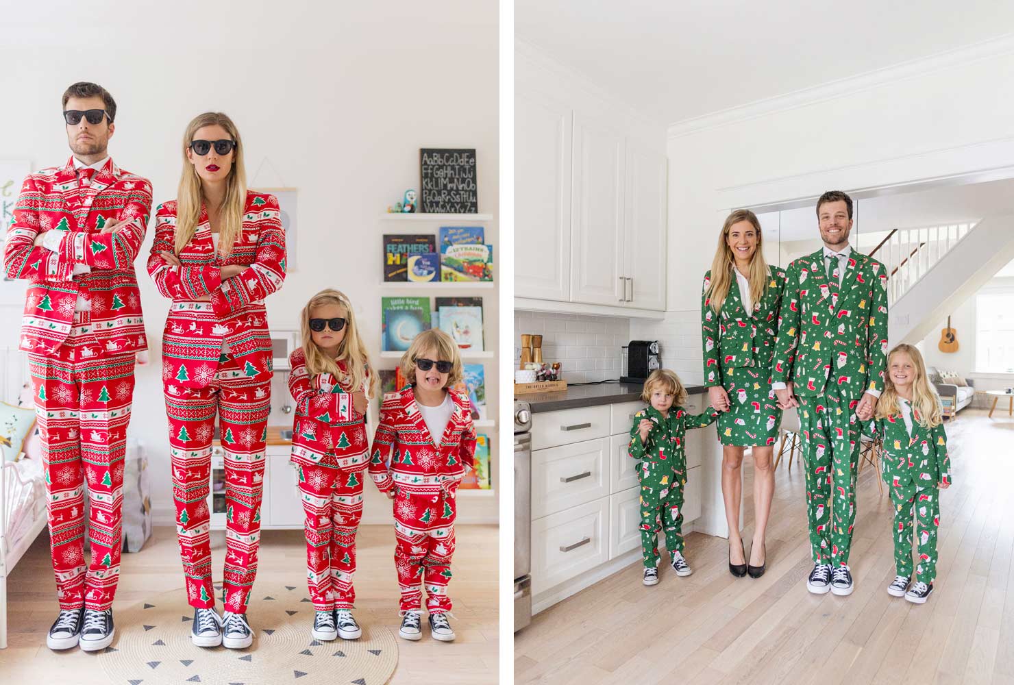 christmas photo ideas matching family.