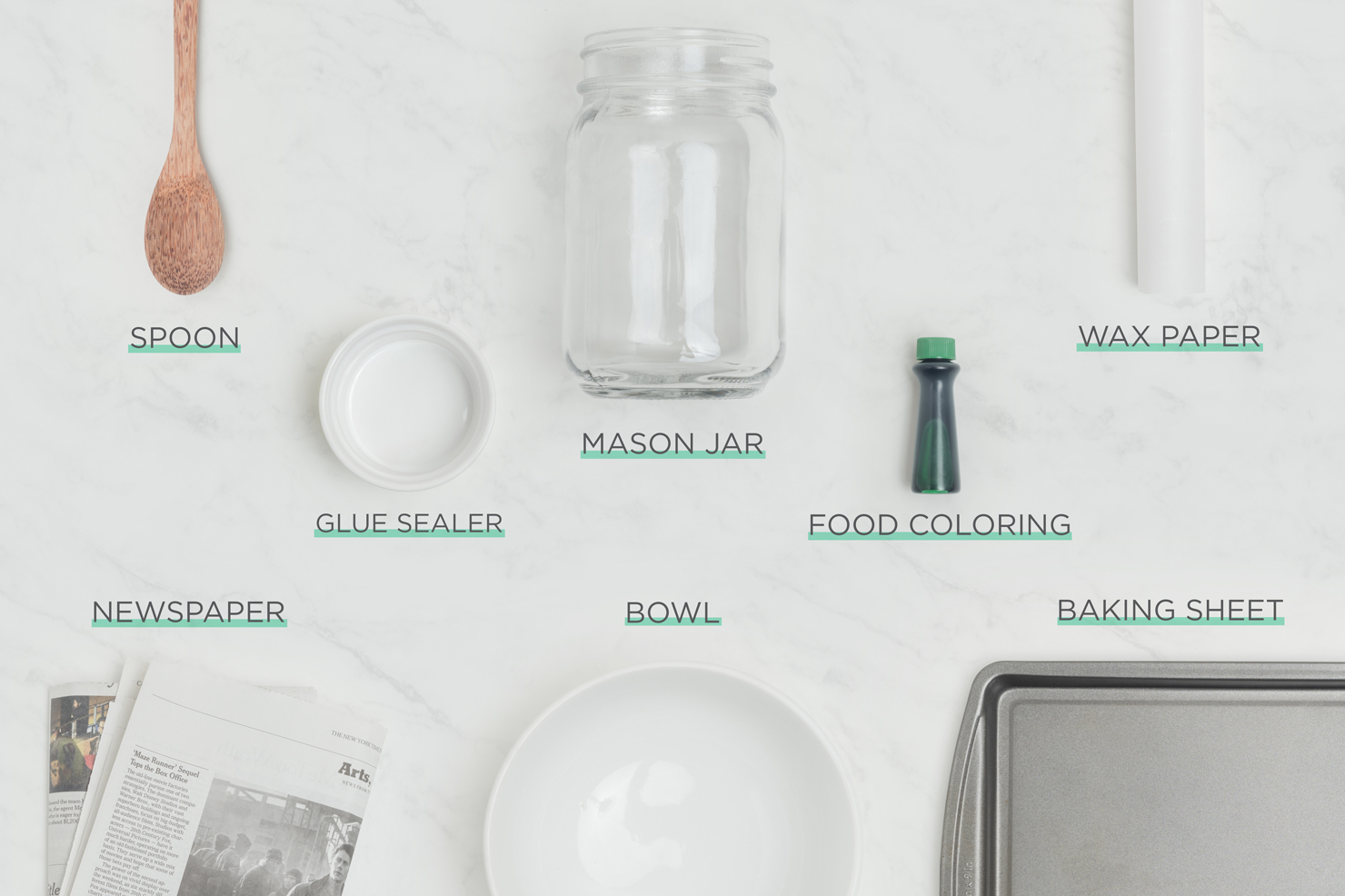 tinted mason jar materials