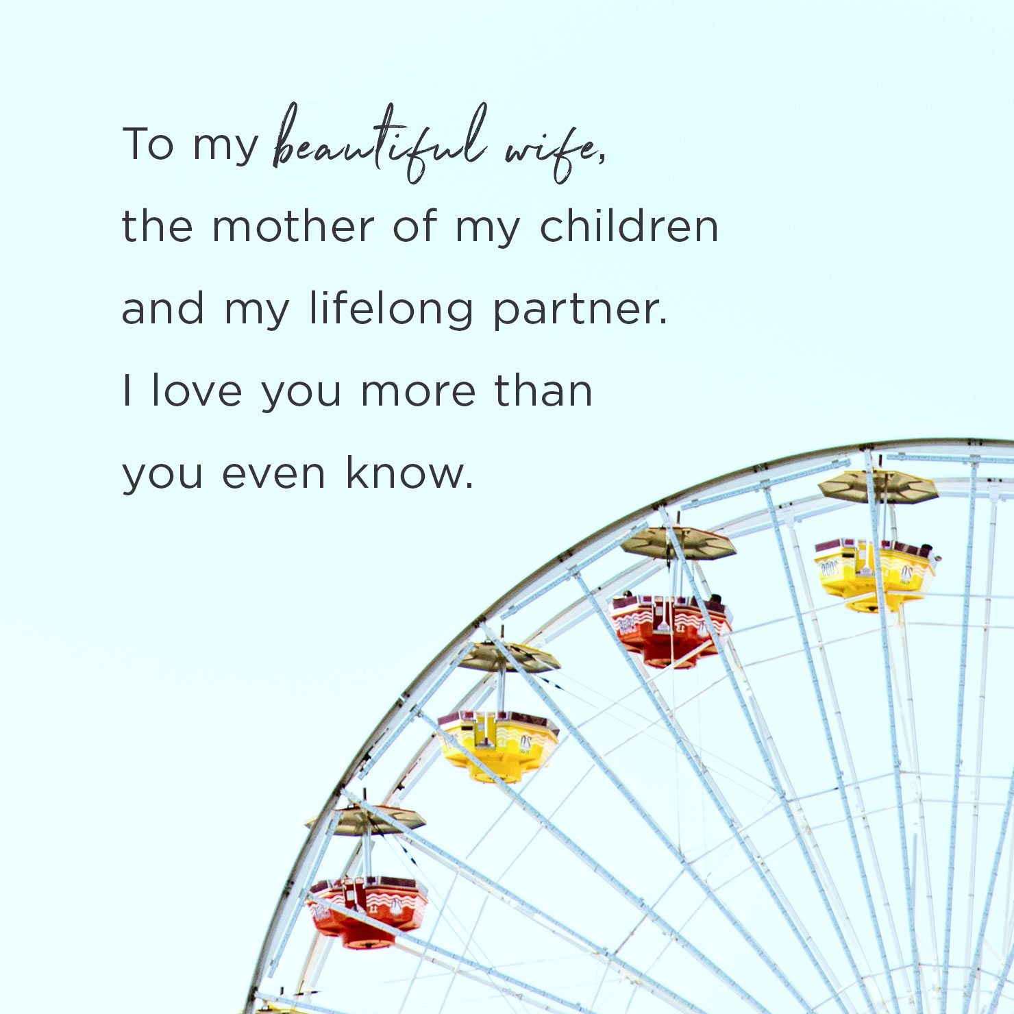 anniversary message for partner with kids