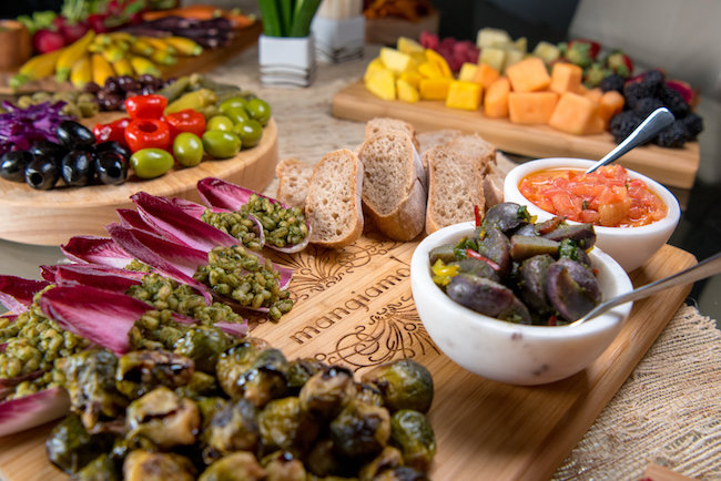 charcuterie board for a block party