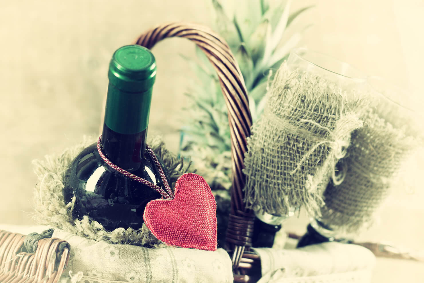 spa and wine basket