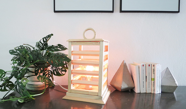 diy wooden lantern