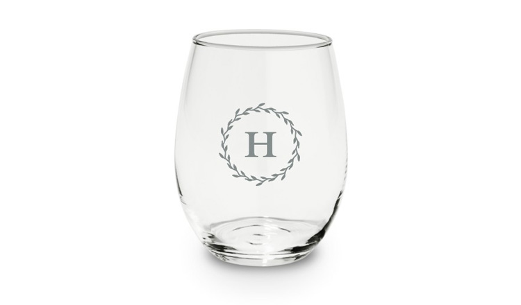 foliage wine glass