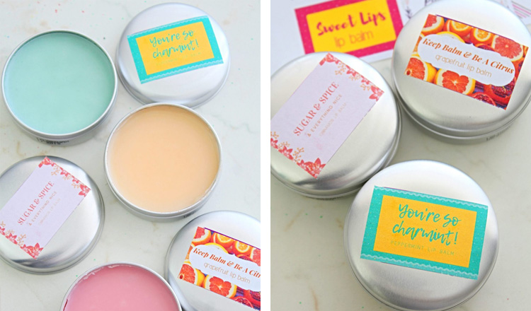 handmade beeswax lip balm