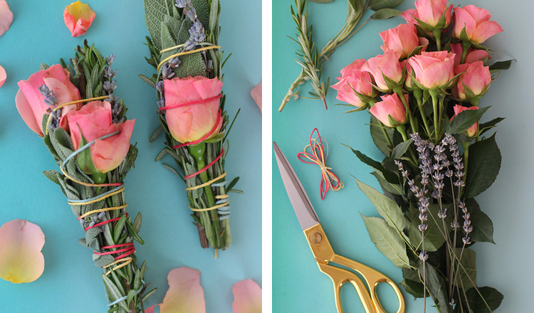herb and rose incense