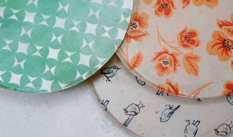 patterned coasters
