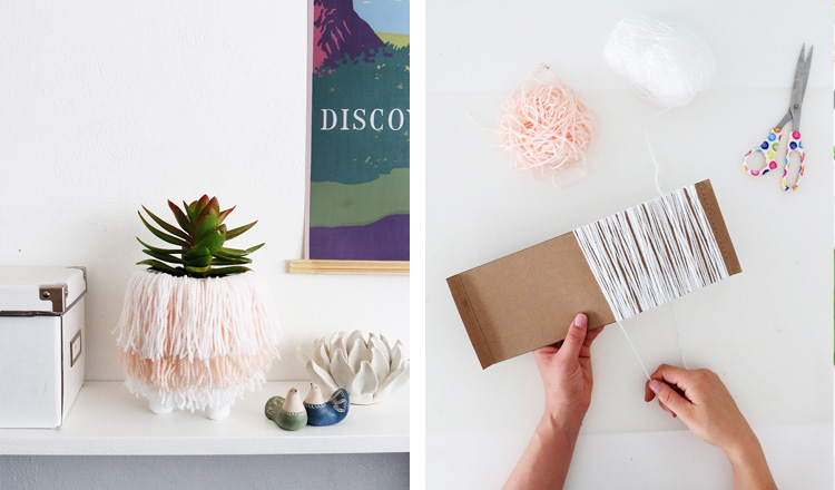 playful fringe planter