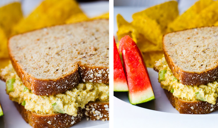 tofu egg salad sandwich