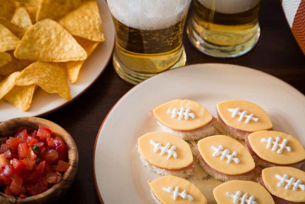 Football party food, super bowl day, 