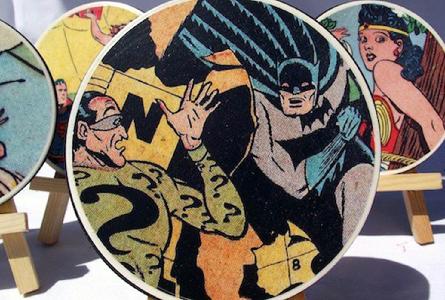 family gift ideas comic book coaster