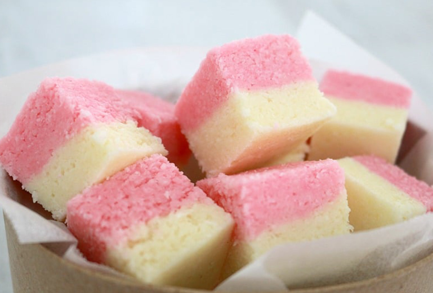 baby shower food desert cubes