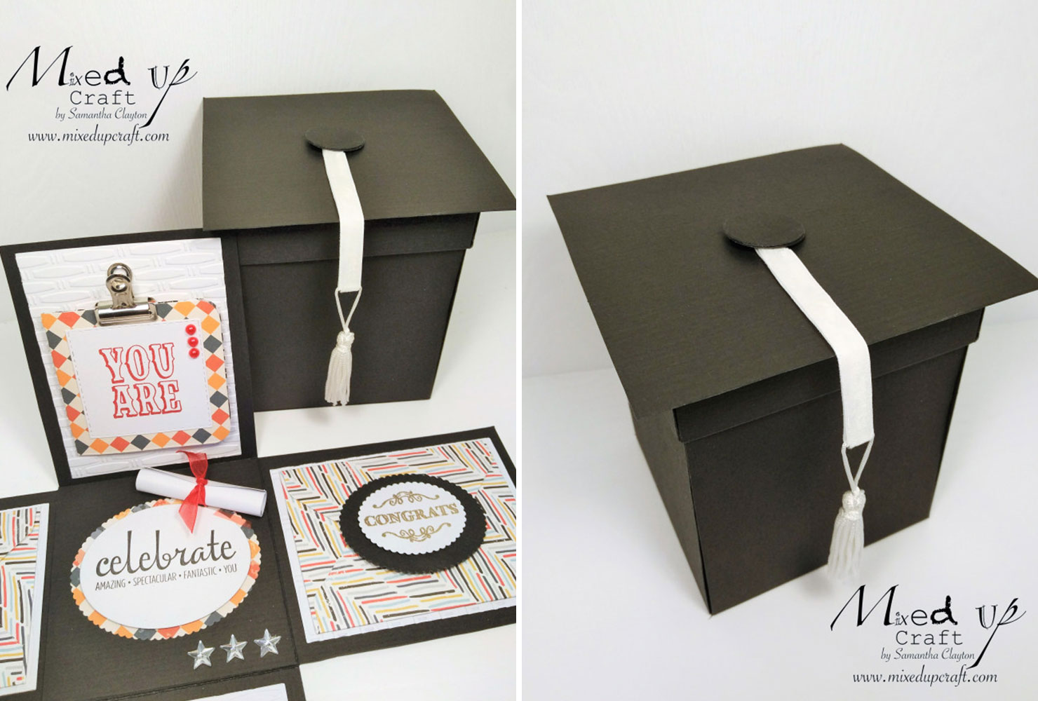 graduation card box ideas explosion hat