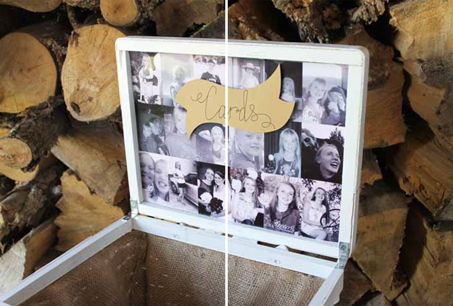 graduation card box ideas photo burlap