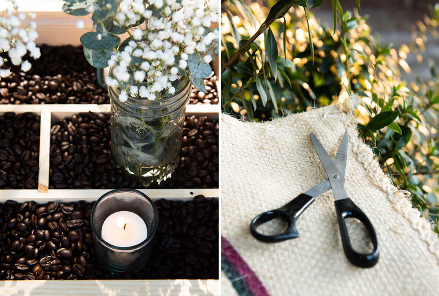 graduation centerpieces coffee mason jars