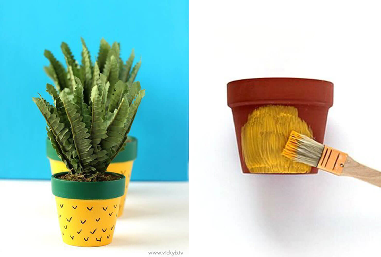 graduation centerpieces painted pineapple pot