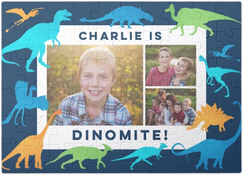 A Dinosaur puzzle for a birthday party game.