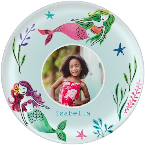 mermaid plates for mermaid birthday party decor