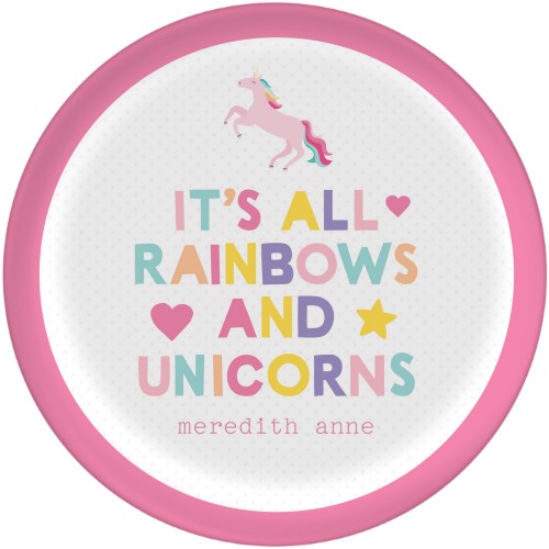 Unicorn Birthday Plate set