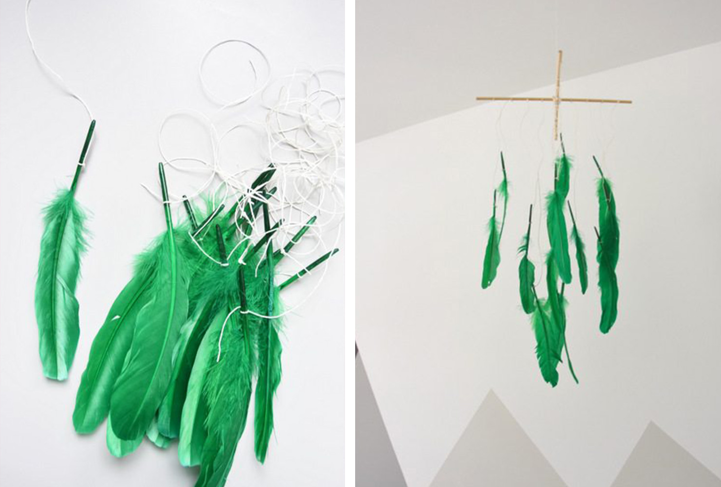 baby gifts boys feather mobile