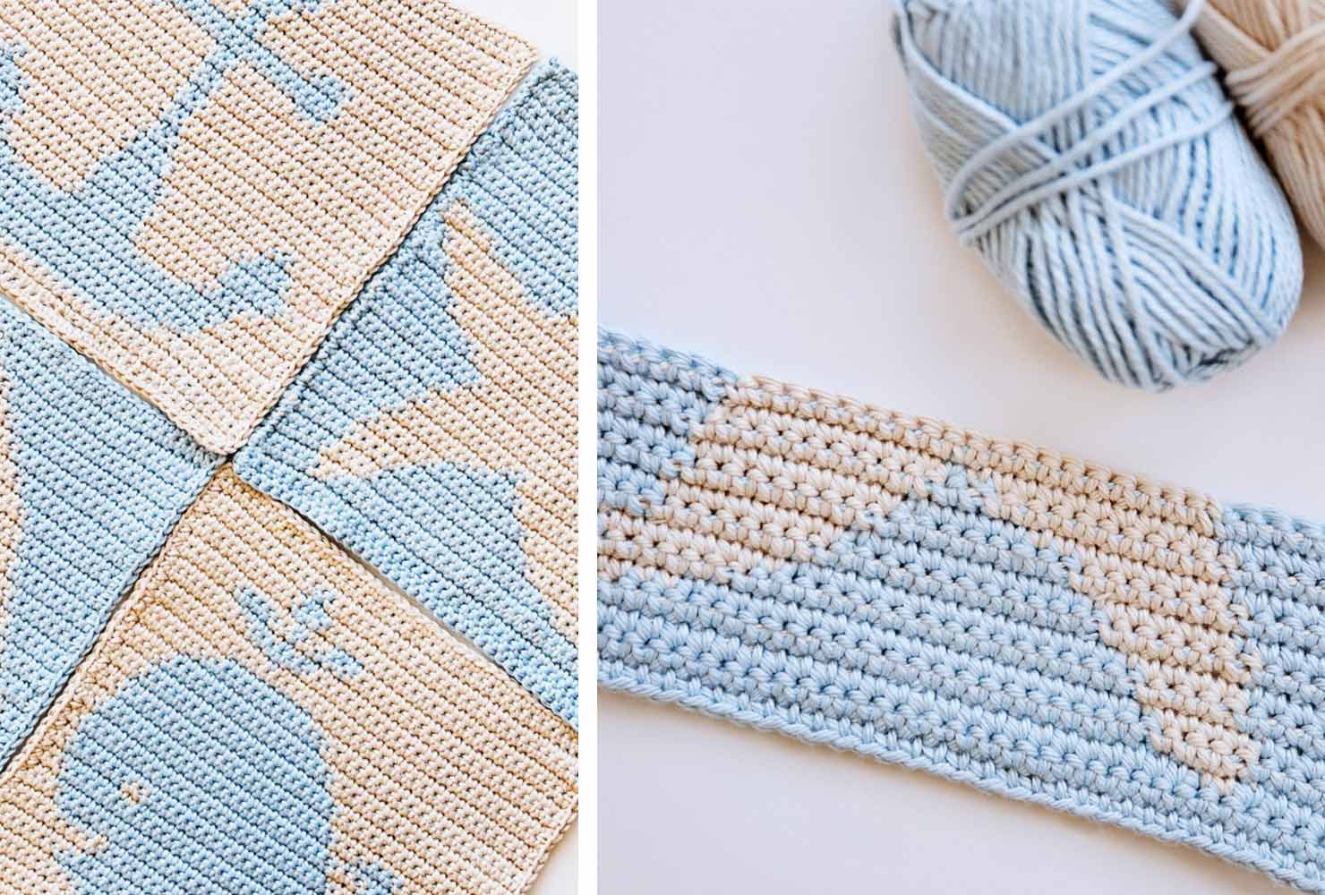 baby gifts boys nautical knit washcloth