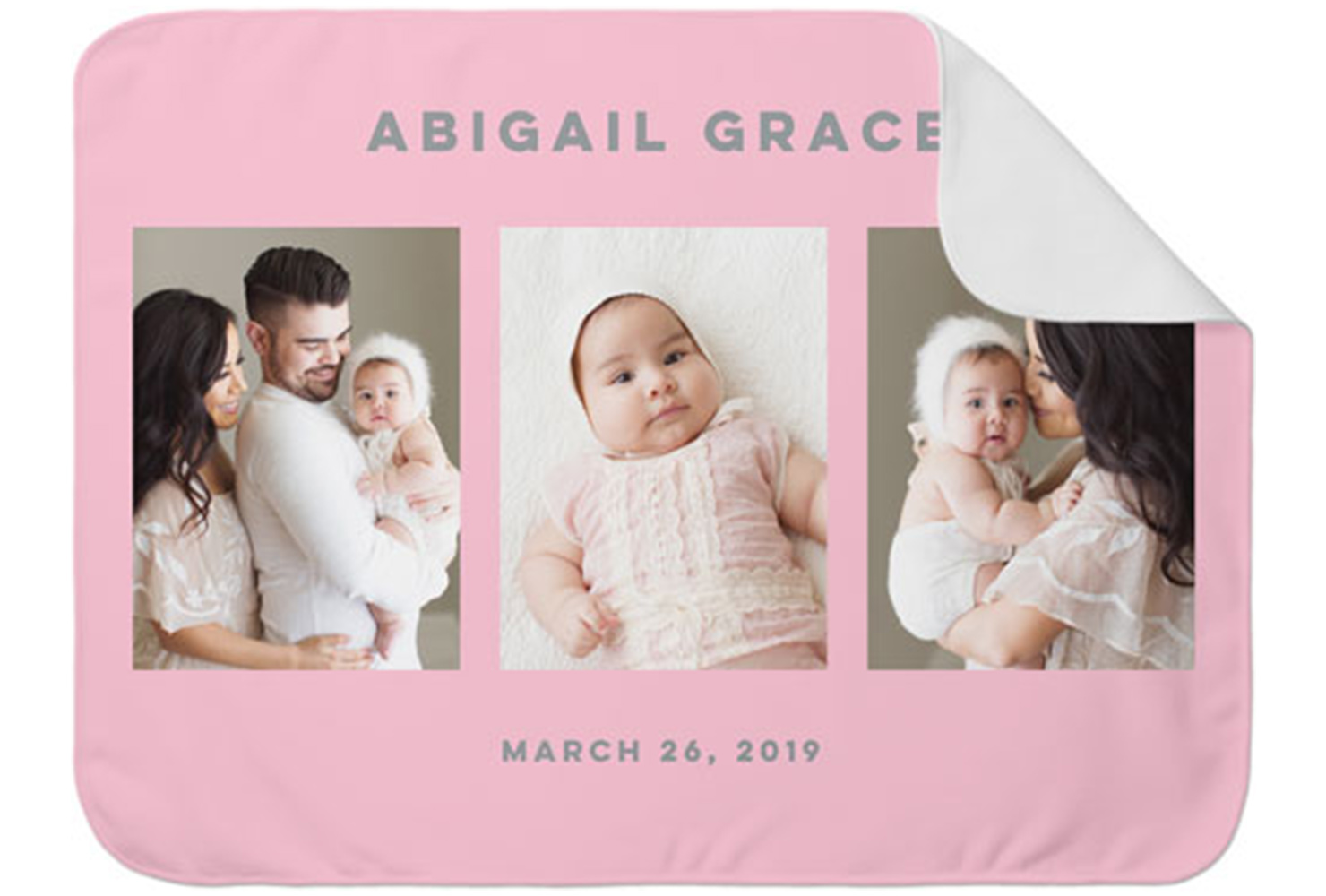 baby gifts girls photo blanket