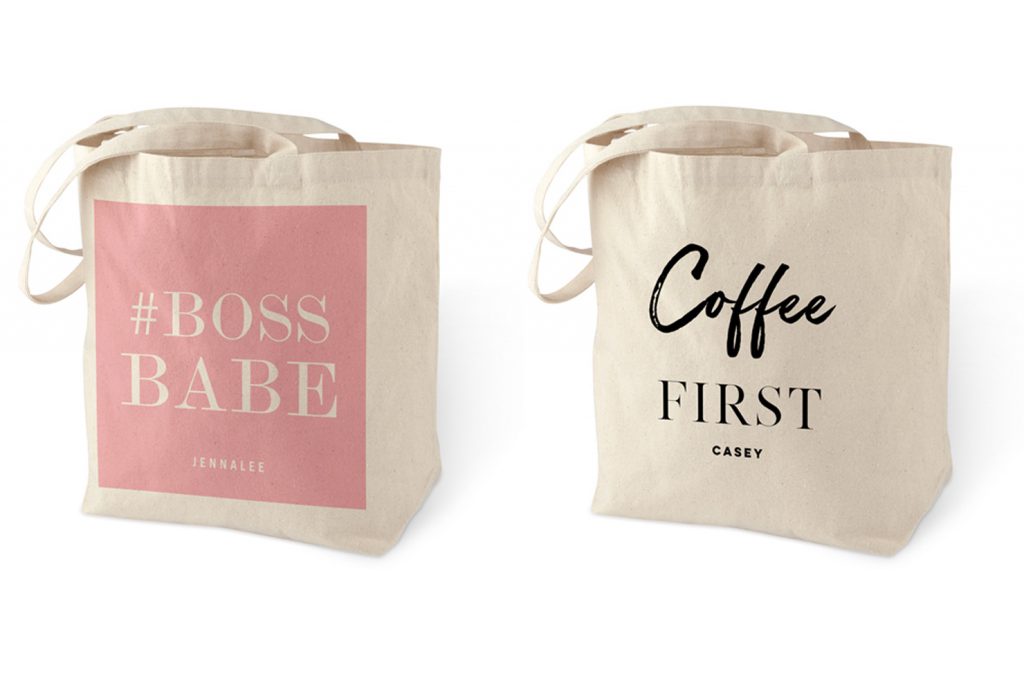 Cute cotton tote bags.