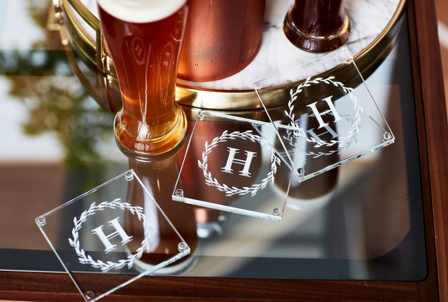 birthday gift ideas glass coasters