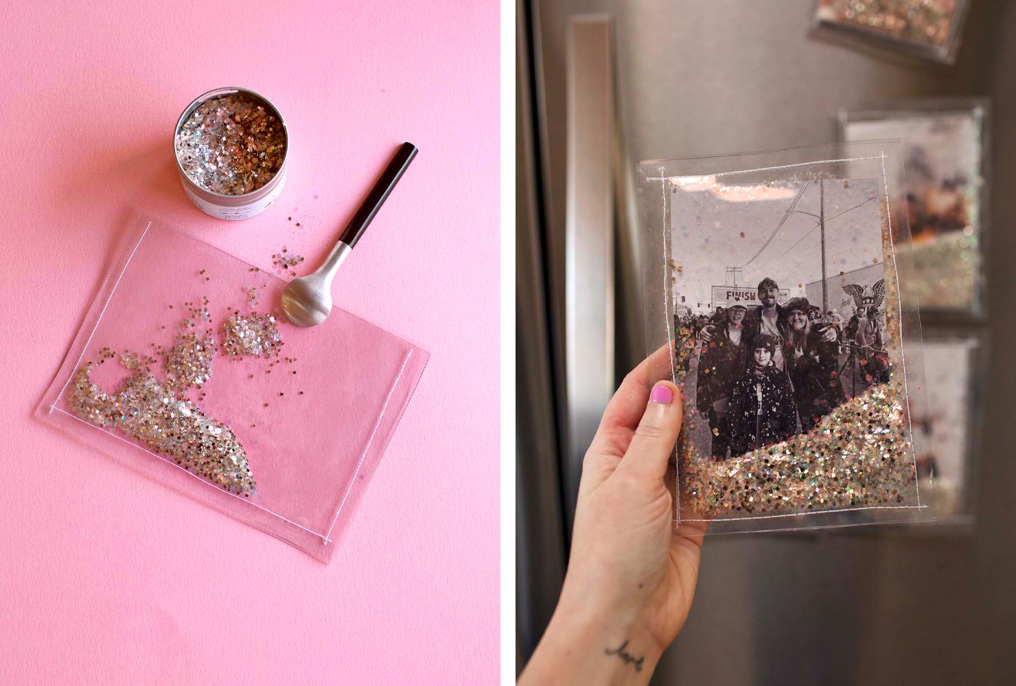 birthday gift ideas glitter photo frame