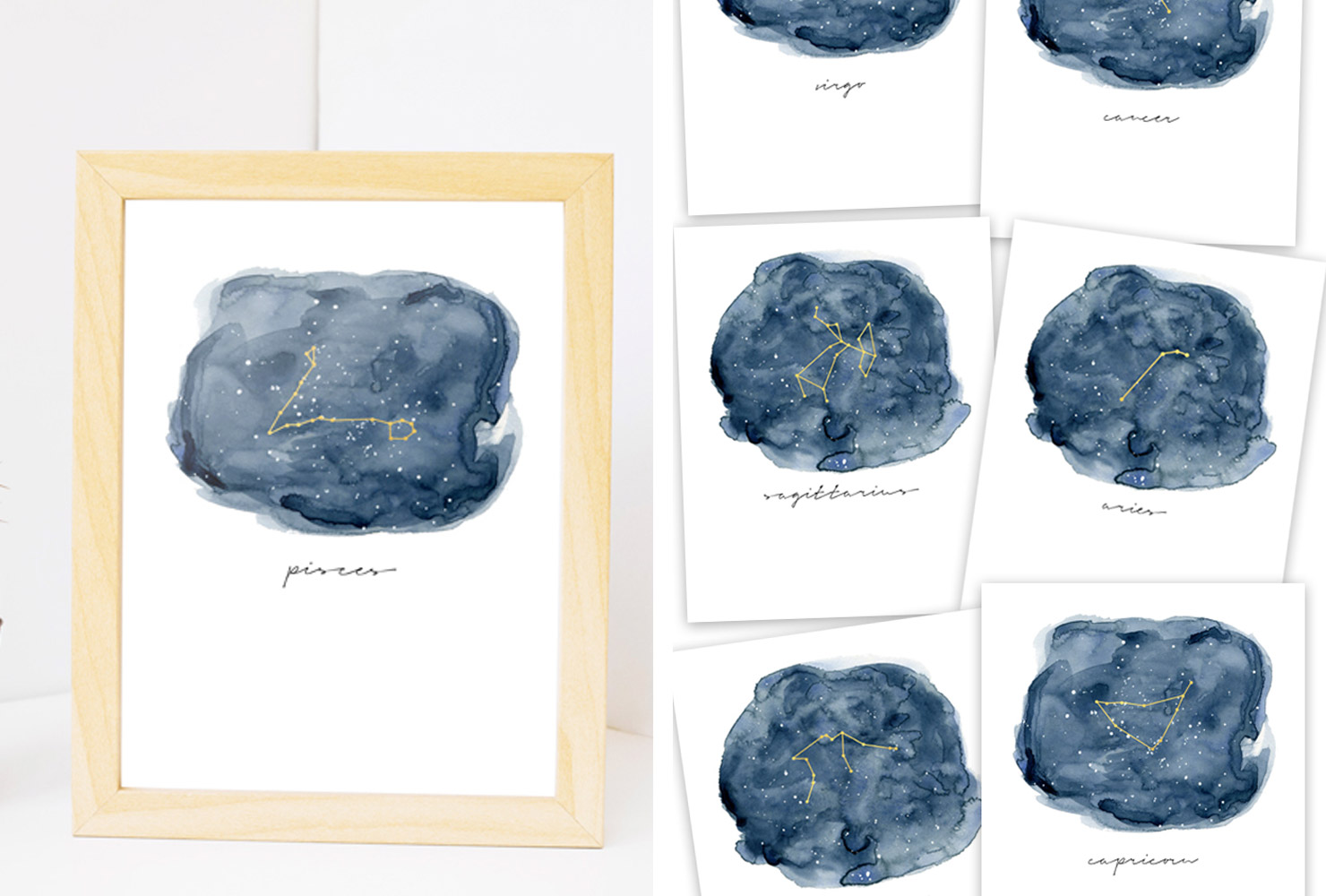 birthday gift ideas zodiac wall art