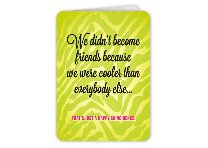 Funny green card for a happy birthday message.