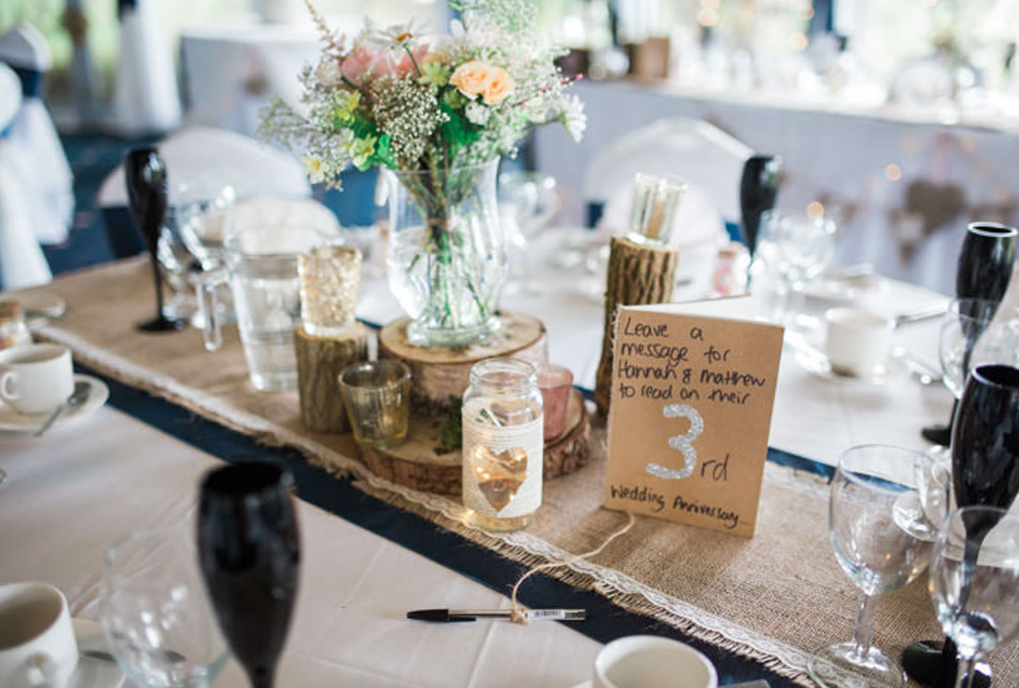 pink and black wedding rustic and modern