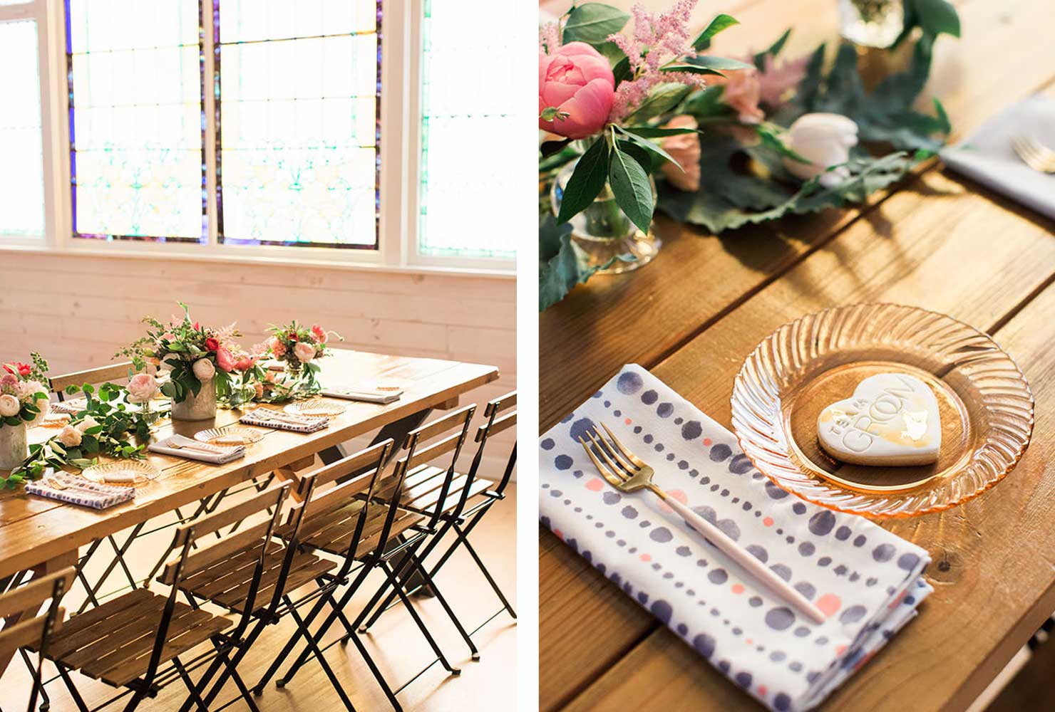 pink and black wedding soiree in the spring