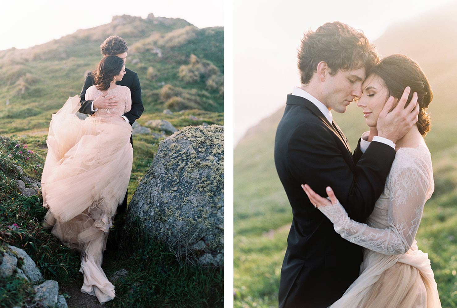 pink and black wedding whimsical wardrobe