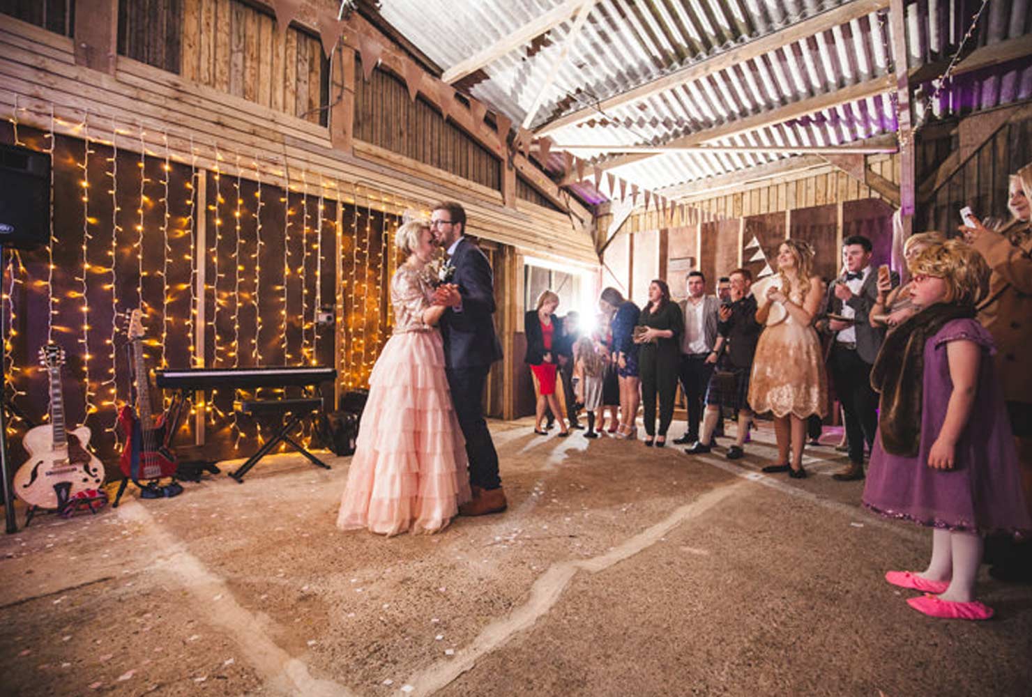 pink and gold wedding organic golds