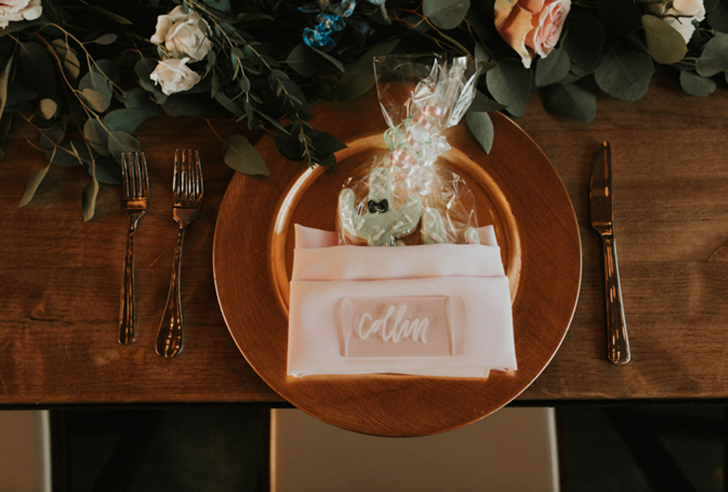 wedding place card ideas clear name plates