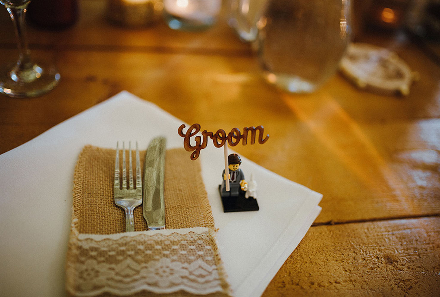wedding place card ideas keep it playful