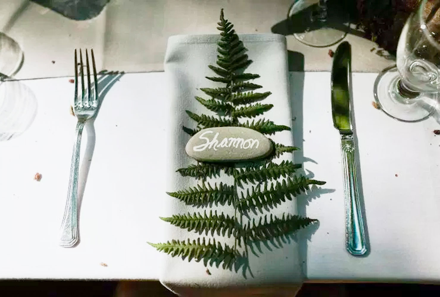 wedding place card ideas natures beauty