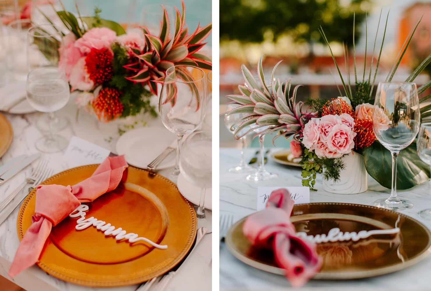wedding place card ideas solid script