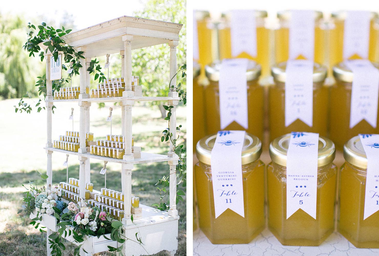 wedding place card ideas sweet as honey