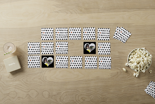 A personalized memory game from Shutterfly.