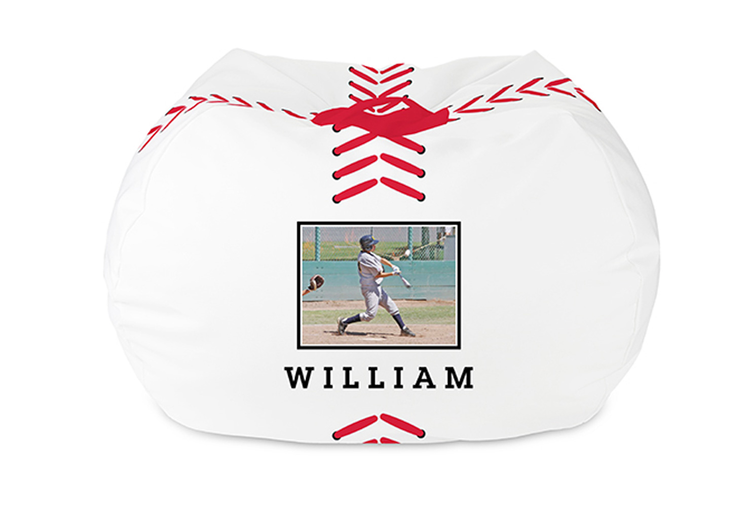 Baseball bean bag.