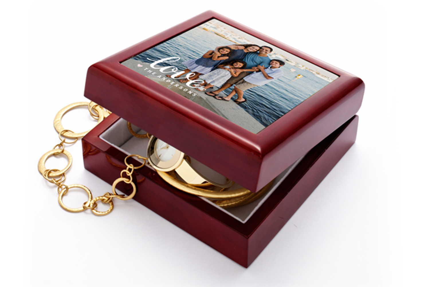 Wooden keepsake box.